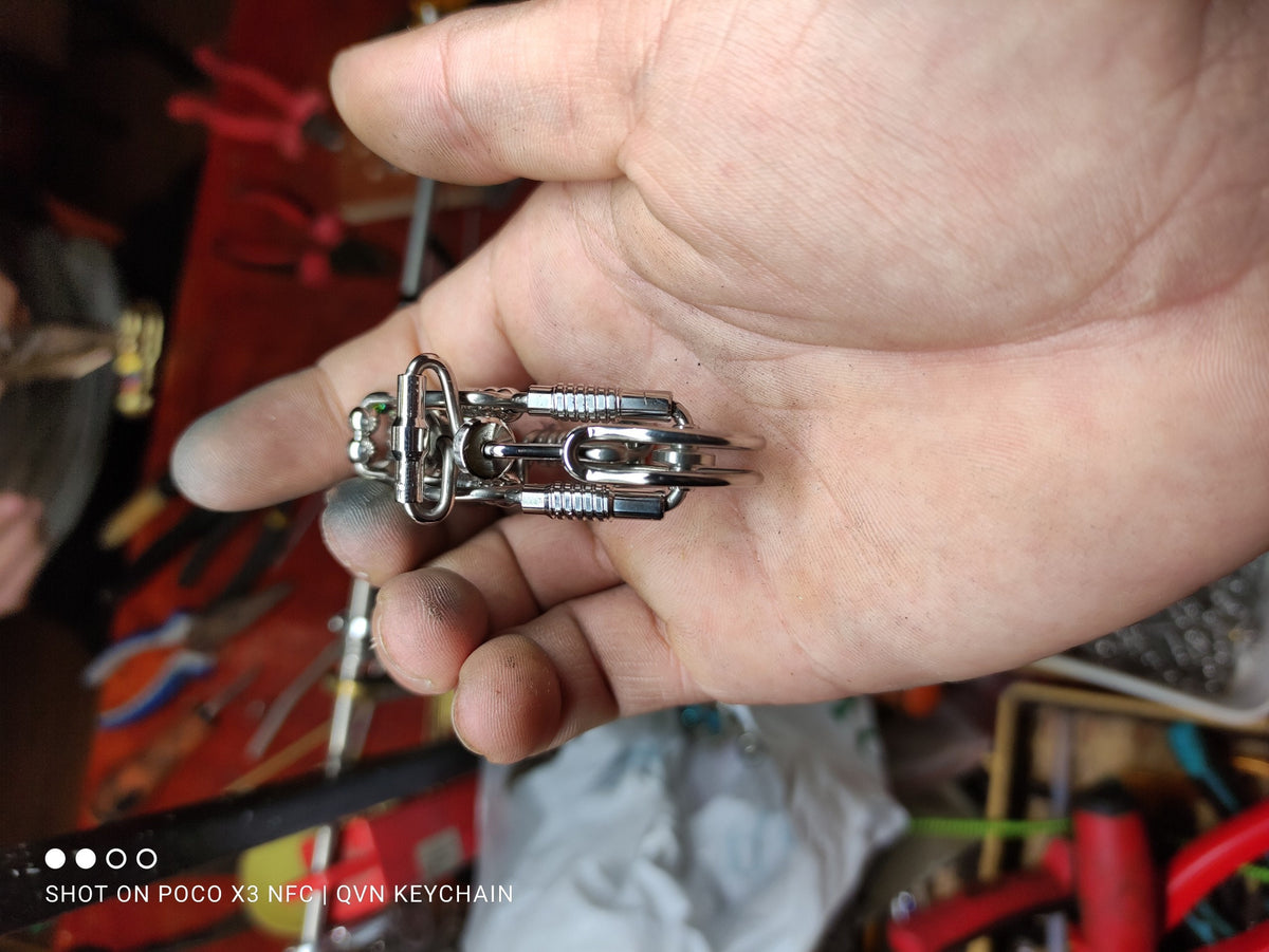 Custom Wire Chopper | Handcrafted Biker Keyring