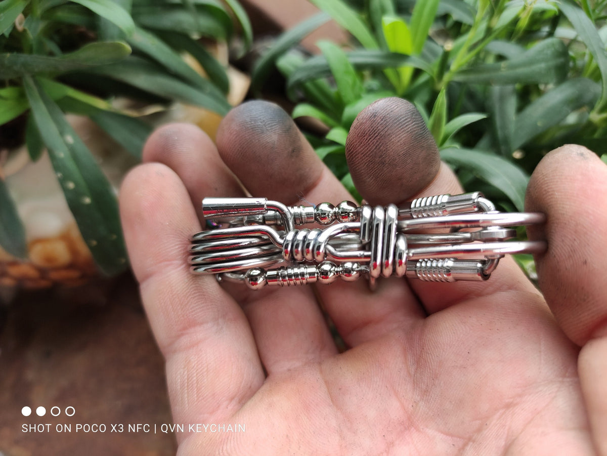 Custom Wire Chopper | Handcrafted Biker Keyring