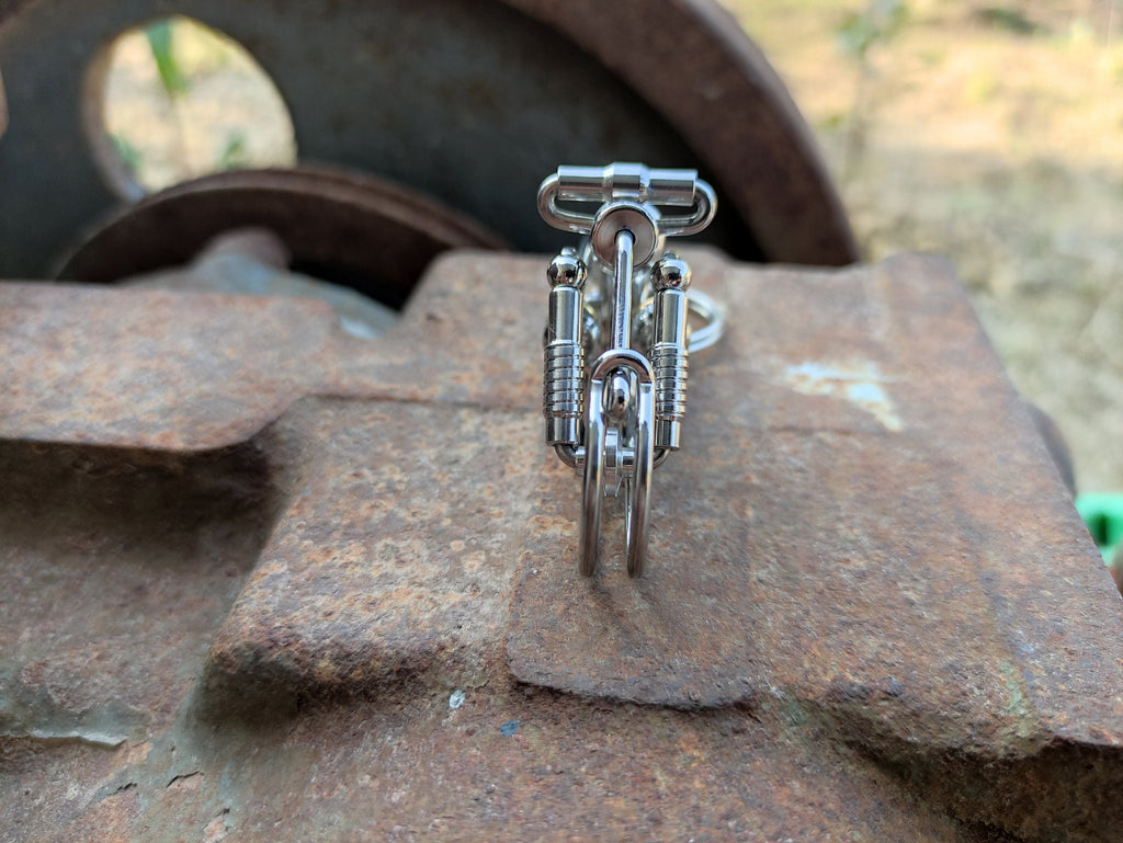 Vintage Wire Art | Handcrafted Motorcycle Keyring