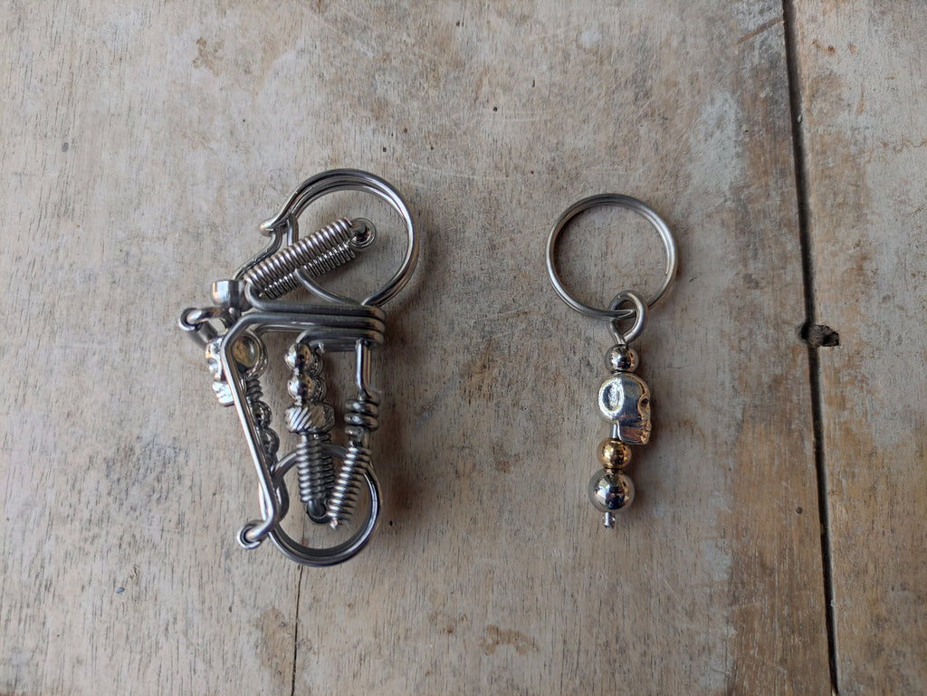 Custom Wire Chopper | Handcrafted Biker Keyring