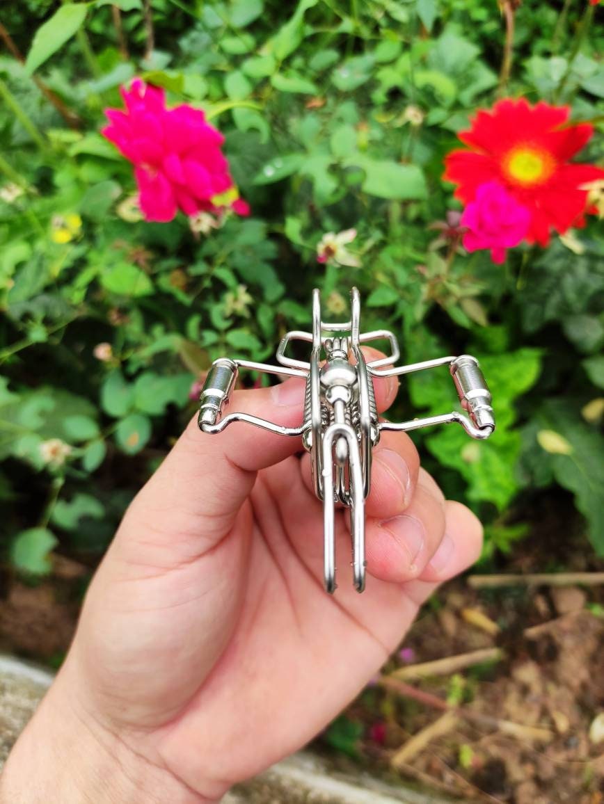 Artisan Penguin Charm | Brass & Steel Handcrafted Keyring