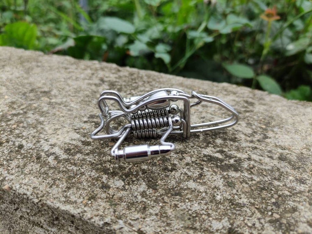 Artisan Penguin Charm | Brass & Steel Handcrafted Keyring