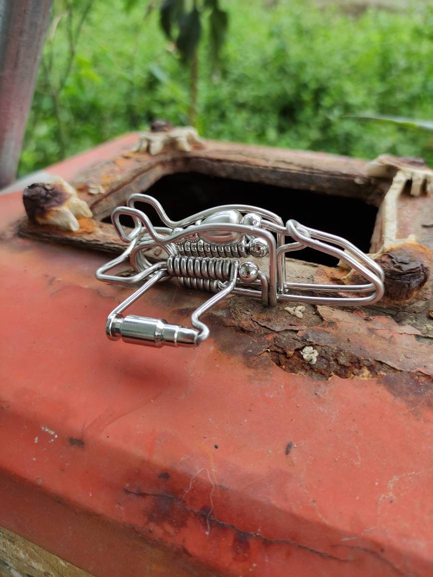 Artisan Penguin Charm | Brass & Steel Handcrafted Keyring