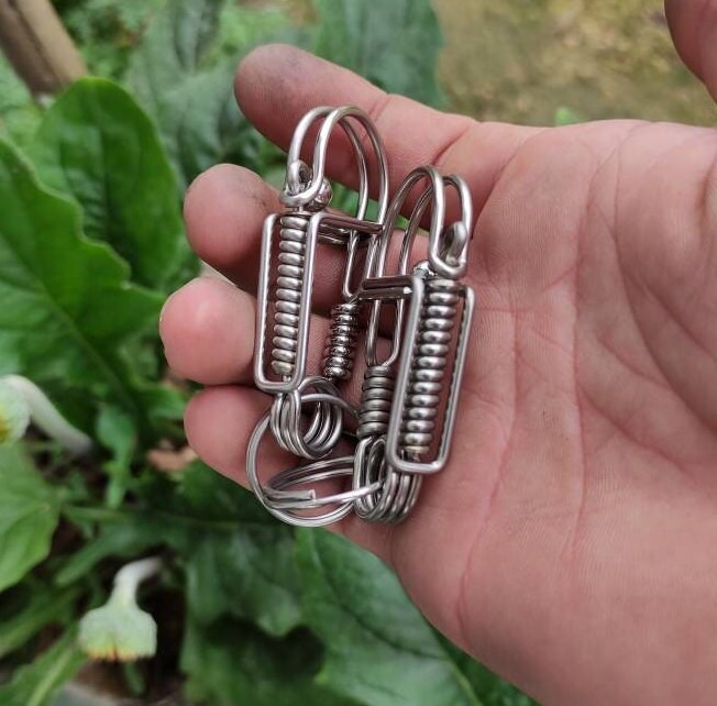Classic Stainless Steel Biker Keyring