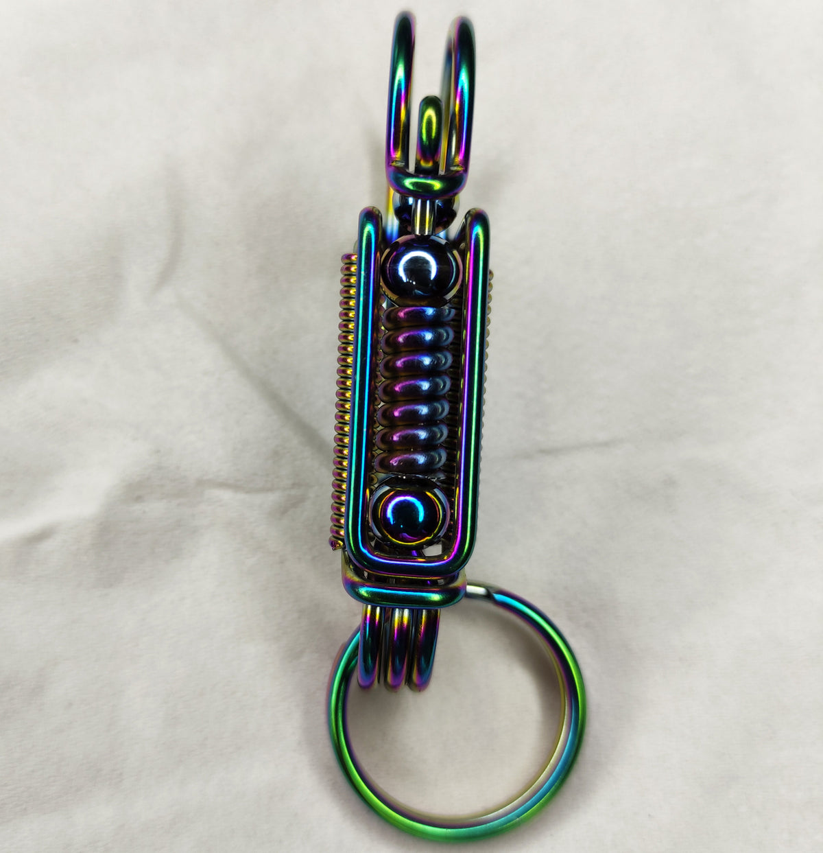 Anodized Rainbow Titanium | Ultra-Lightweight EDC Keychain