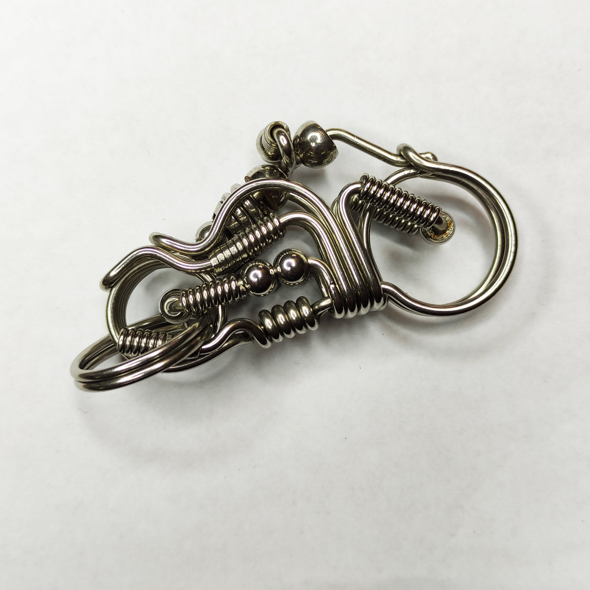 V-Twin Engine Biker | Handcrafted Steel Motorcycle Keyring