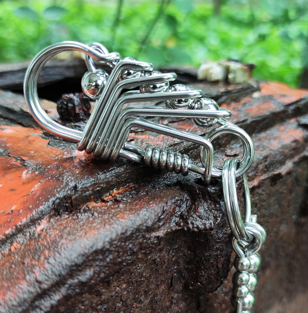 Minimalist Executive | Handcrafted Wire Carabiner Keychain
