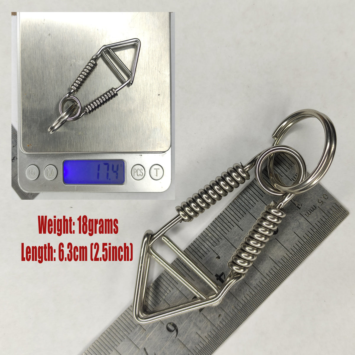 Heavy-Duty Stainless Steel EDC Keychain