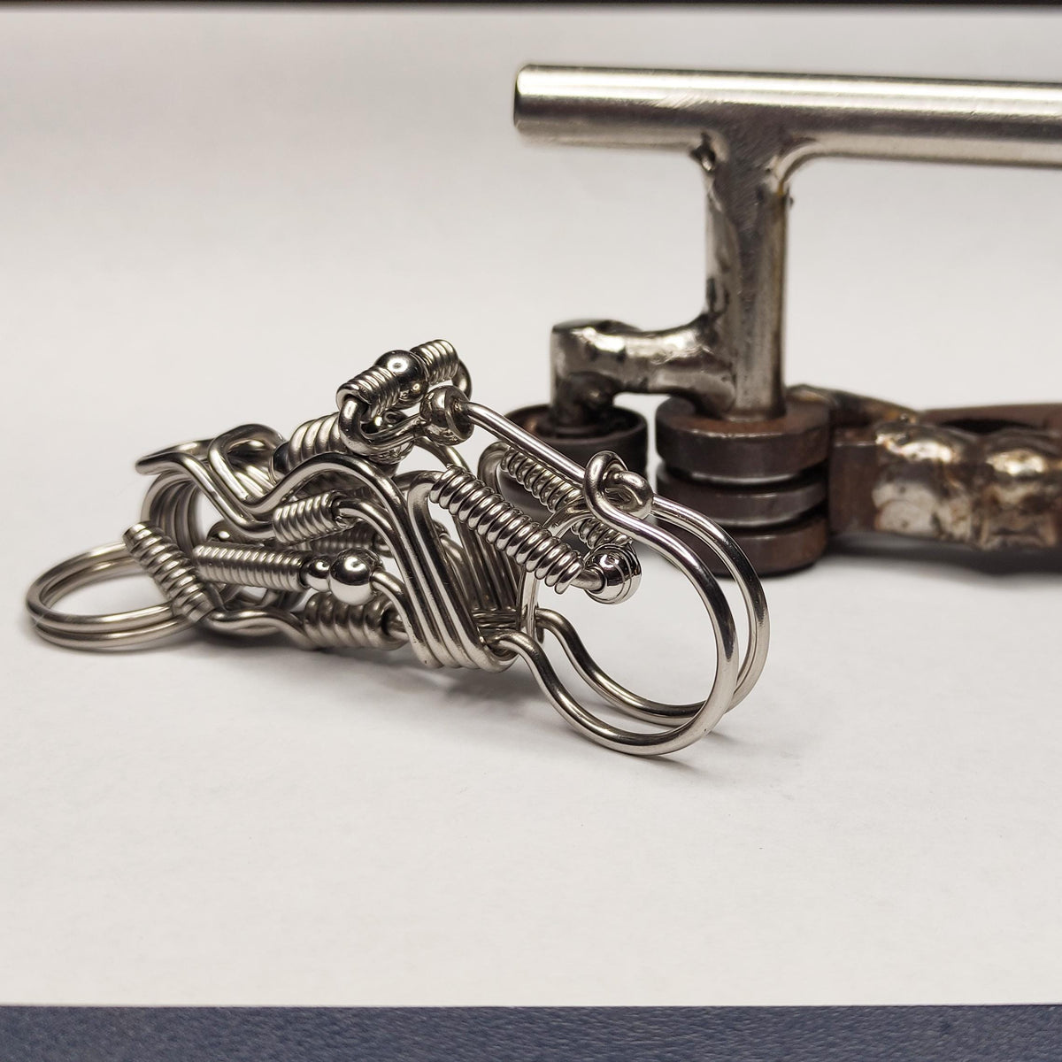 Biker Carabiner | Heavy-Duty Motorcycle Steel Keychain