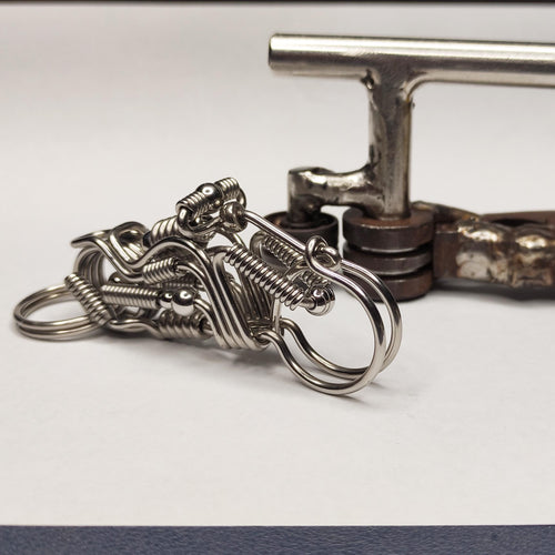 Biker Carabiner | Heavy-Duty Motorcycle Steel Keychain