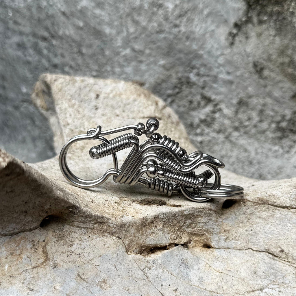 Biker Carabiner | Heavy-Duty Motorcycle Steel Keychain