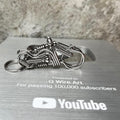 Biker Carabiner | Heavy-Duty Motorcycle Steel Keychain