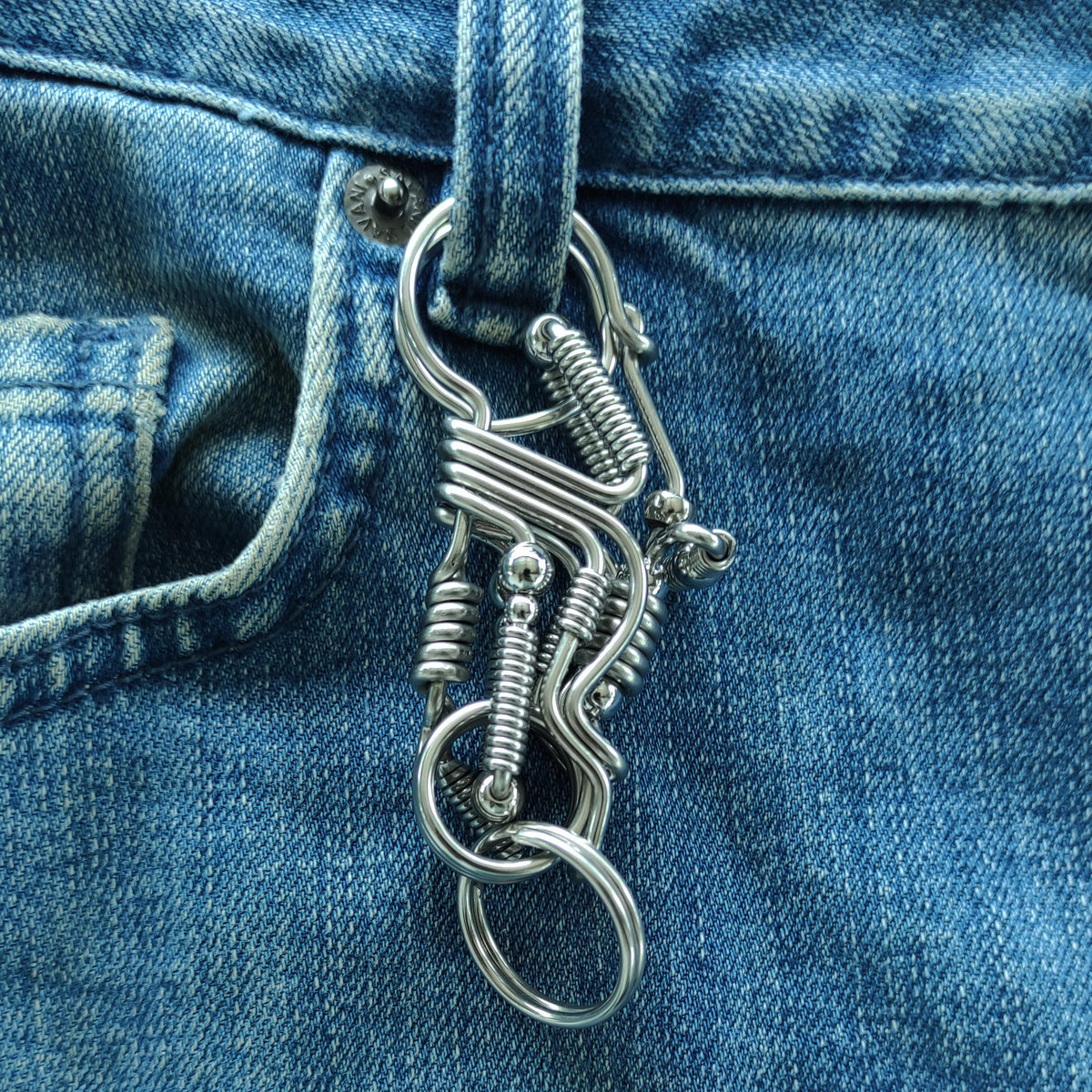 Biker Carabiner | Heavy-Duty Motorcycle Steel Keychain