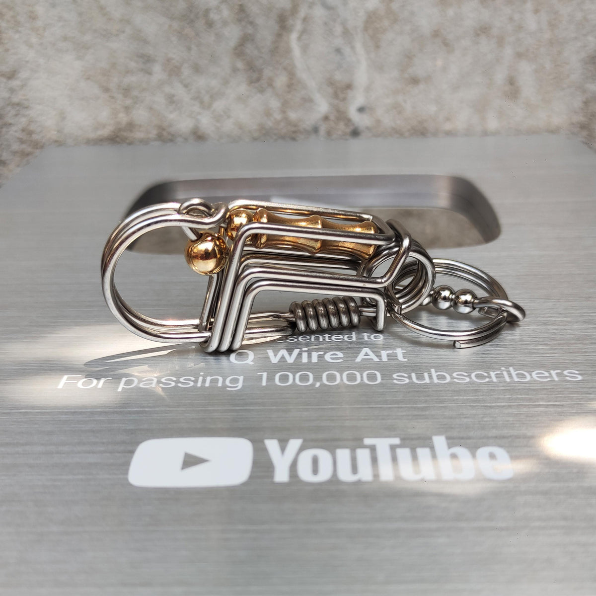 The Brass Penguin | Artisan Wire-Wrapped Keyring