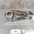 Custom Monogram Wristlet | Engraved Drive Safe Keyring