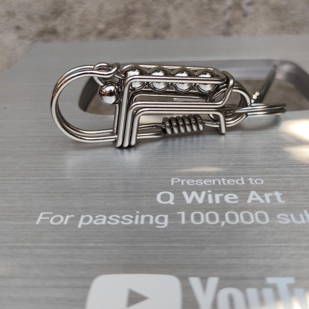Tactical EDC Carabiner | Handcrafted Stainless Steel Keychain