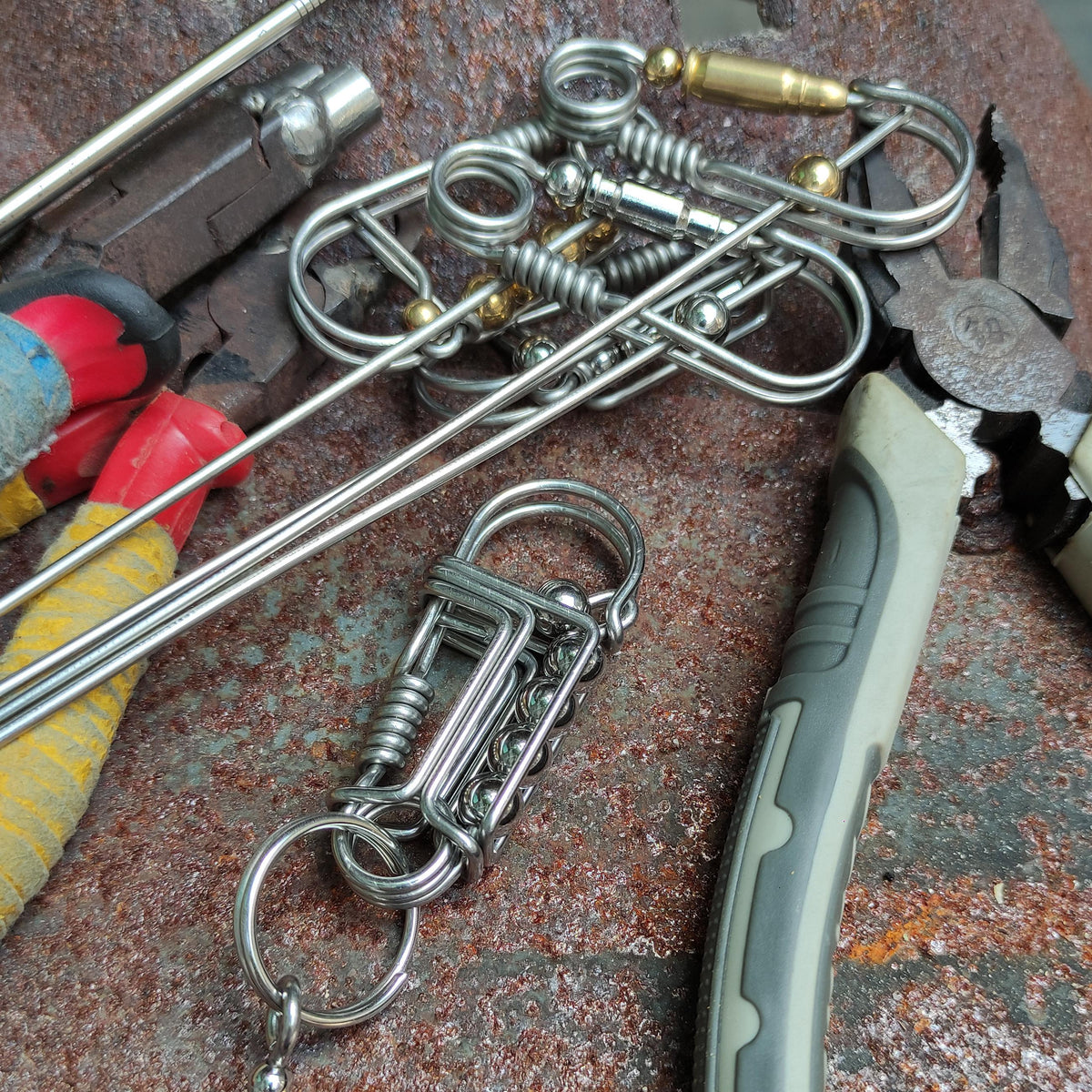 Tactical EDC Carabiner | Handcrafted Stainless Steel Keychain