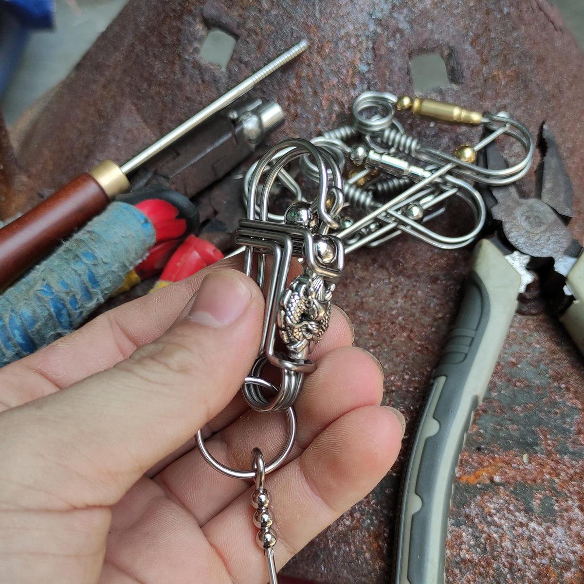 Mythic Dragon EDC | Engraved Drive Safe Steel Keychain
