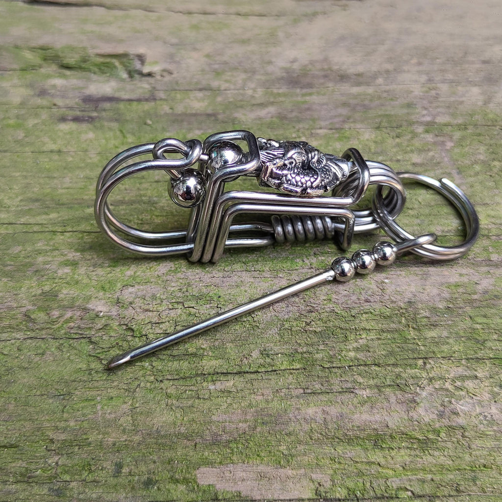 Mythic Dragon EDC | Engraved Drive Safe Steel Keychain
