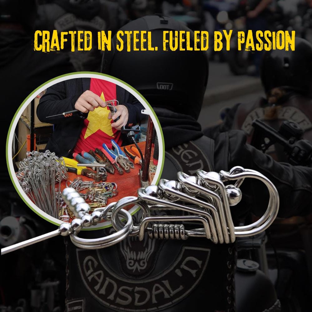 Ironclad EDC Carabiner | Stainless Steel Biker Keyring