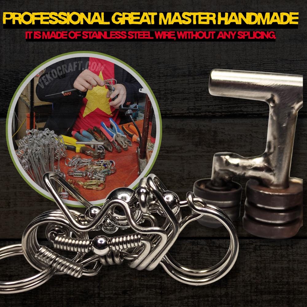 Chopper Rider | Handcrafted Stainless Steel Motorcycle Keychain