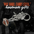Chopper Rider | Handcrafted Stainless Steel Motorcycle Keychain