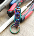 The Outlaw Skull | Handcrafted Heavy-Metal Biker Keychain