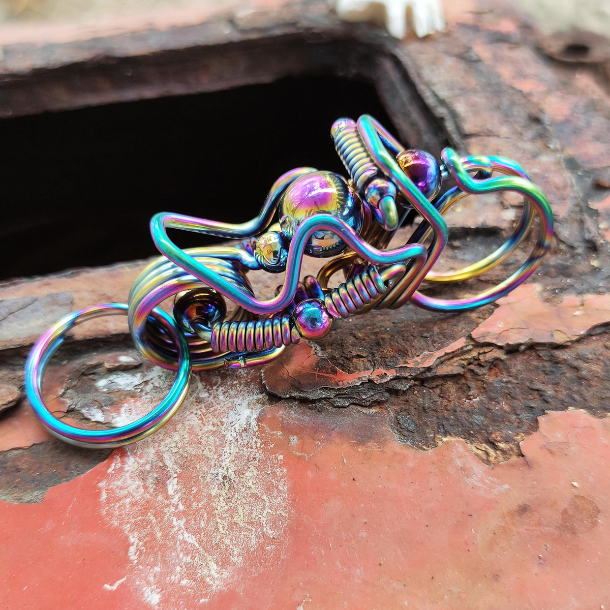 Tactical Rider EDC | Stainless Steel Motorcycle Keychain